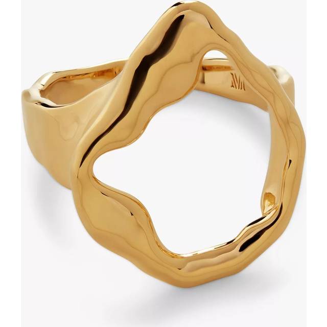 Monica Vinader x Mother of Pearl Lagoon Open Ring, Gold