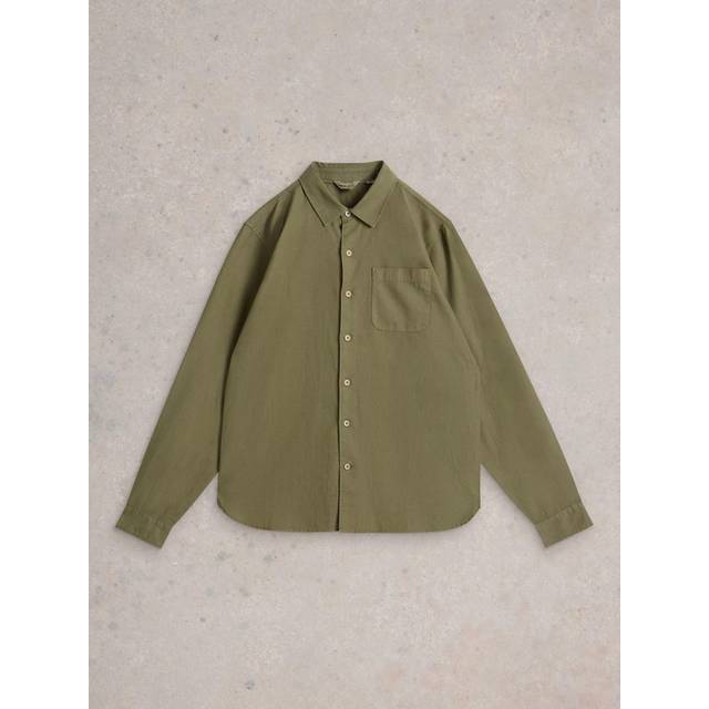 White Stuff Ely Linen Blend Regular Fit Shirt