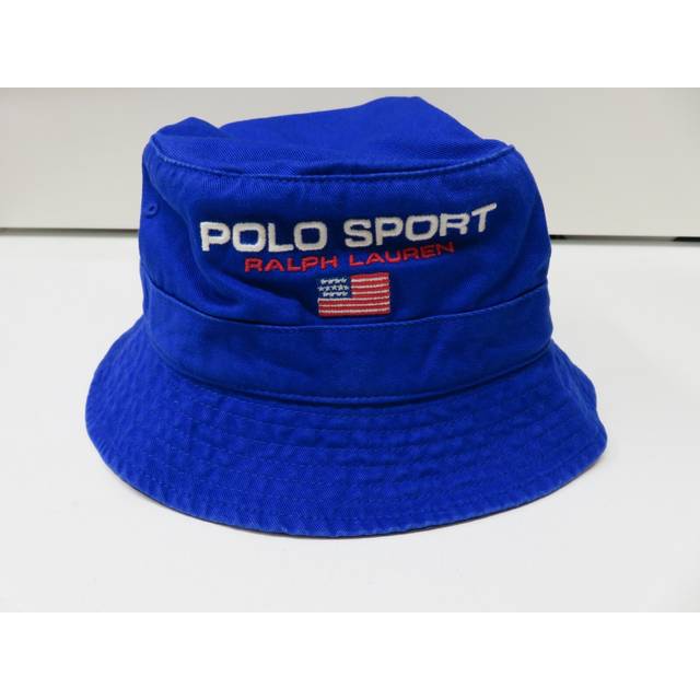 Polo sport ralph lauren bucket hat royal blue mens size s/m 58cm sun summer