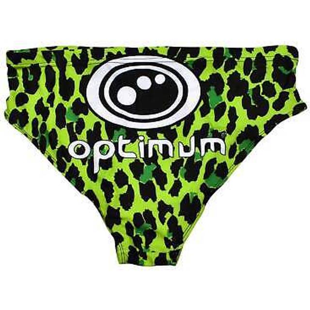 Mens neon leopard tackle trunks rugby swimming briefs swimwear optimum