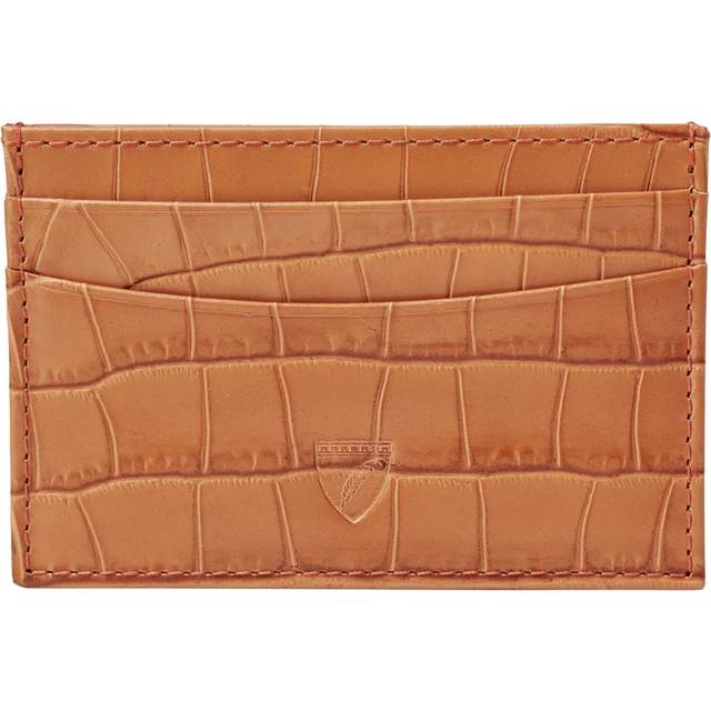 Aspinal of London Croc Leather Slim Credit Card Case