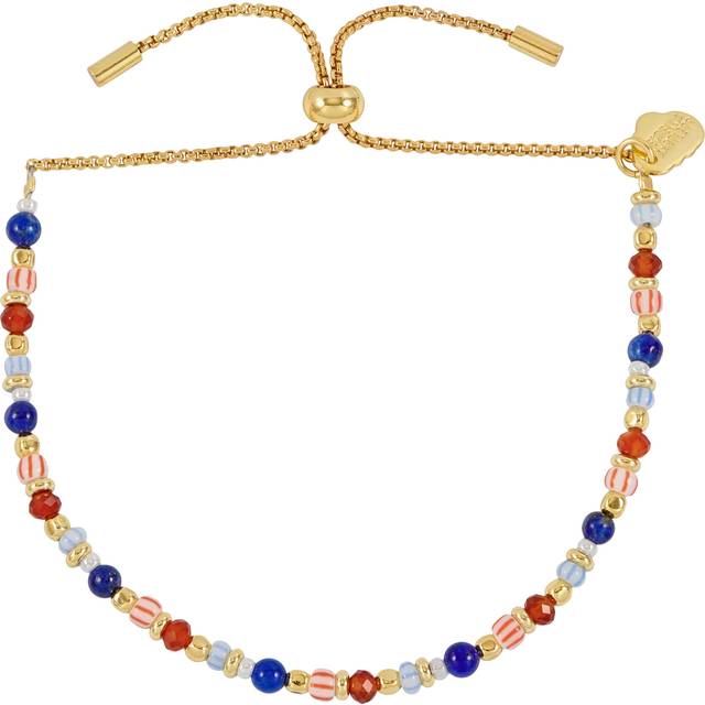 Estella Bartlett Amelia Mixed Glass Beaded Bracelet, Gold/Multi