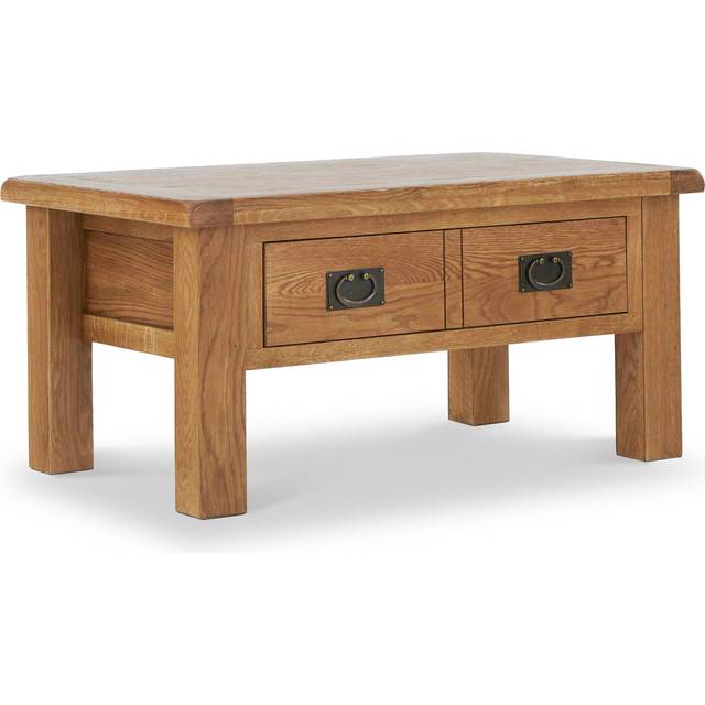 Zelah Oak Coffee Table with Drawer | Roseland