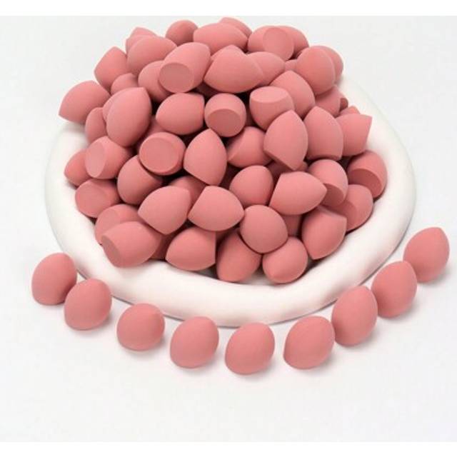 SHEIN 10/20/30/50/100 Pcs Mini Makeup Sponges, Blending Beauty Sponges For Liquid, Cream And Powder Foundation, Latex-Free, Dual Wet & Dry Use Makeup Blende