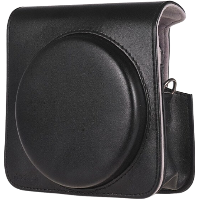 (Black) Protective Case Pu Leather Bag With Adjustable Strap For Fujifilm Instax Square Sq6 Instant Film Camera