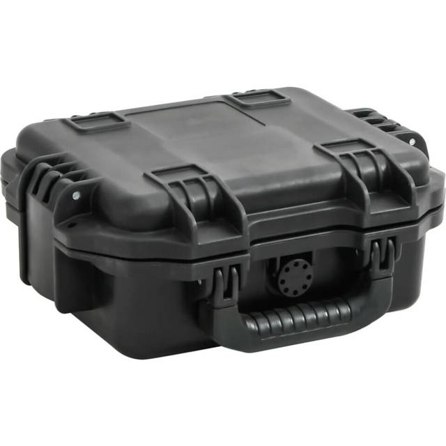 vidaXL Portable Flight Case Black 30x24.5x12.5 cm PP