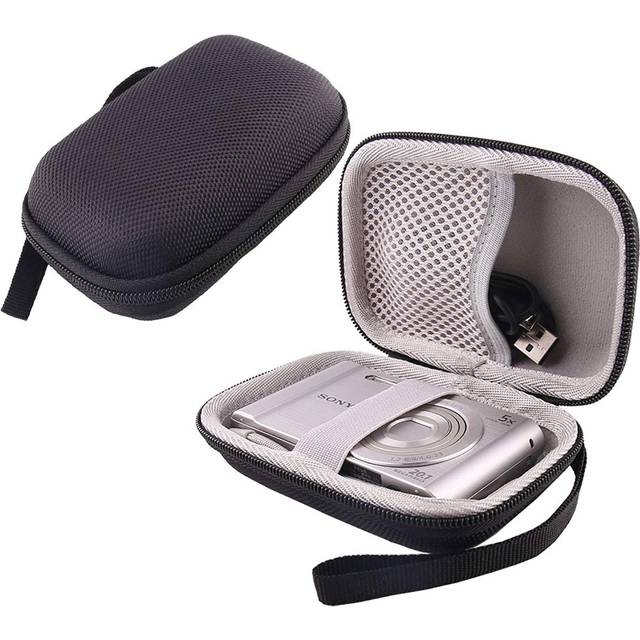 Sony SONY WX350 Digital Camera Storage Cyber-shot DSC-W830 DSC-WX500 Cyber-shot Case-WERJIA.JP (Black) svart