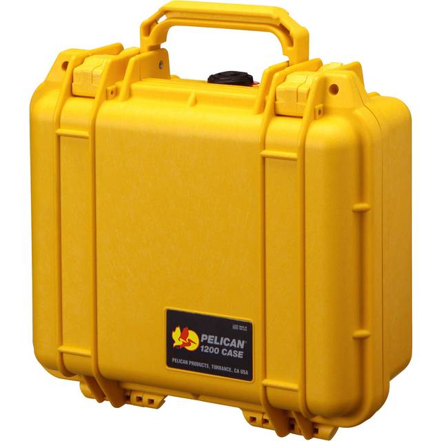 PELICAN Small Waterproof Hard Case 1200HK Yellow 1200HKYL 4.5L yellow