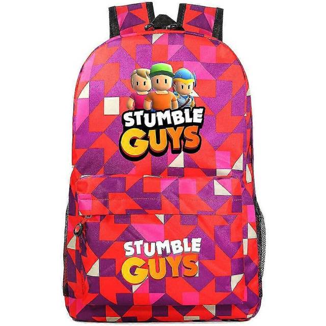 (1, One size) Stumble Guys Teenage Backpack For Girls And Boys - Impostor Rugzak School Bag With Adorable Pencil Case