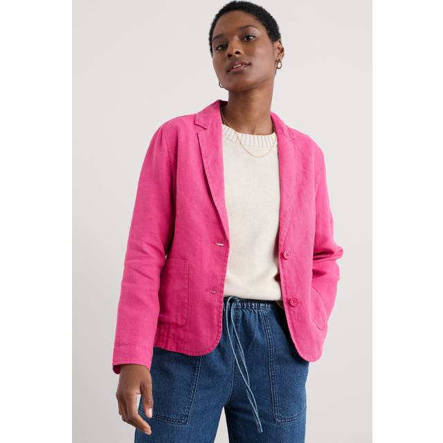 Seasalt Cornwall Blinker Blazer - Pink, Pink, Size 8, Women