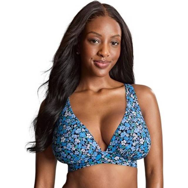 Panache Kara Non Wired Triangle Bikini Top - Posy Print - XS - 8