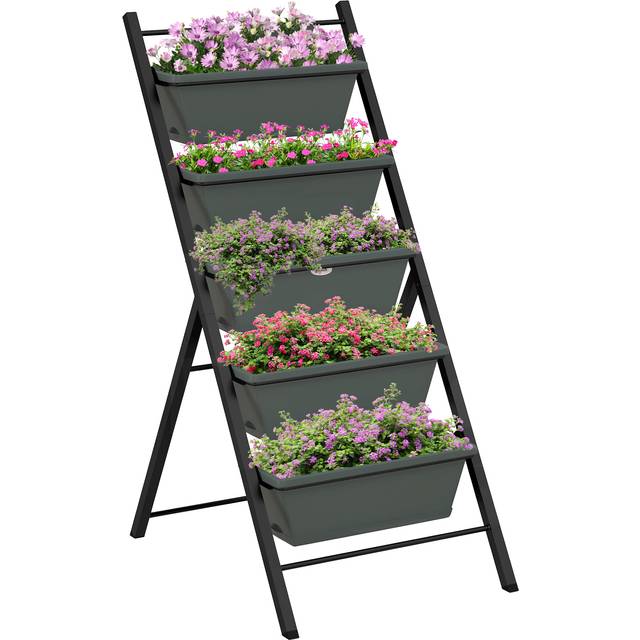 TEMU Vertical Raised Garden Bed With 5 Removable Tray, Indoor Outdoor Elevated Plant Stand Grow Container For Vegetable Flowers Herbs