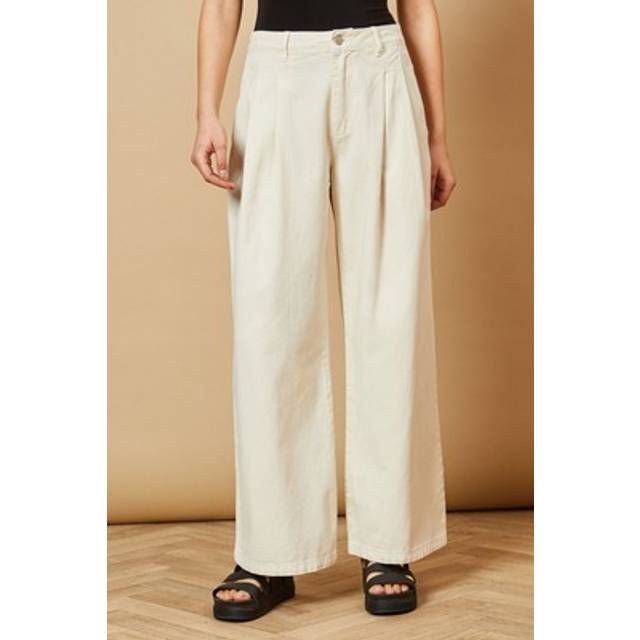 Pleat Front Ecru Jean - 12