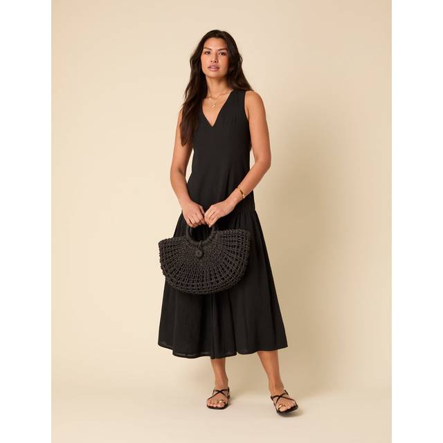 Nobody's Child Calla Smock Midi Dress, Black