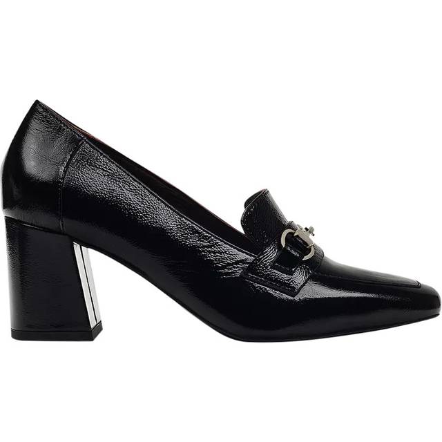 Radley Burlington Mews Heeled Saddle Loafer Black, Black, Size 5, Women