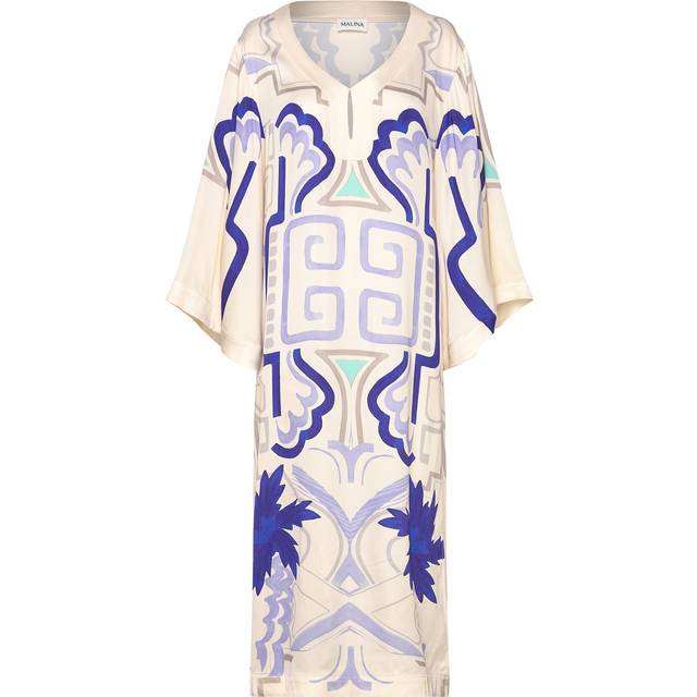 Malina Manon Satin Kaftan, Multi