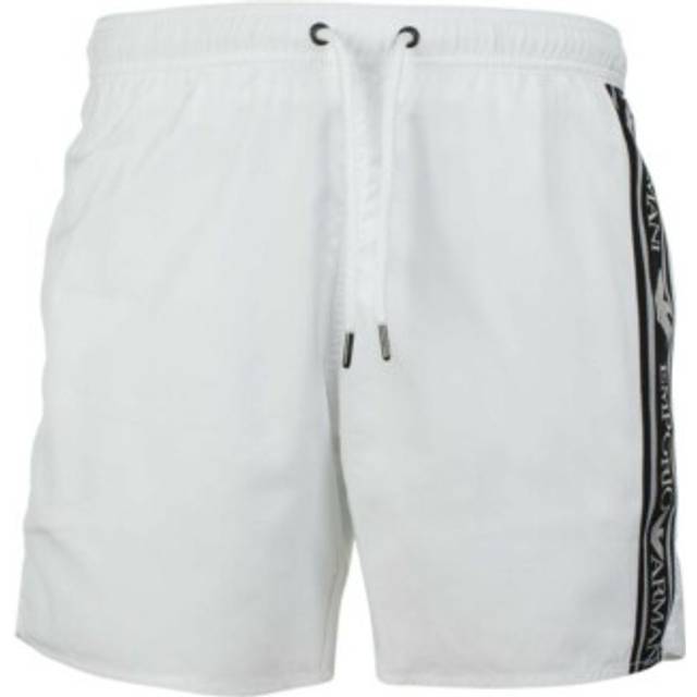 Emporio armani swimwear mens logo boxer swim shorts with piping - 1p443 211740