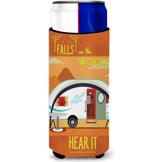 Caroline's Treasures Be In The Woods New Camper Michelob Ultra Hugger For Slim Cans  Multicolor