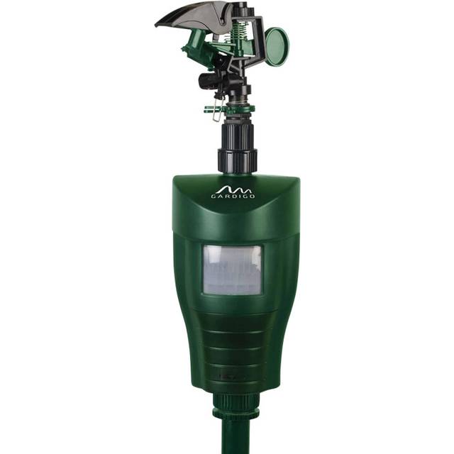 GARDIGO? Water Jet Animal Repellent | Bird Repellent, Heron Repellent, Cat Repellent Garden | Motion Activated Sprinkler | Up to 10m Range | Pigeon