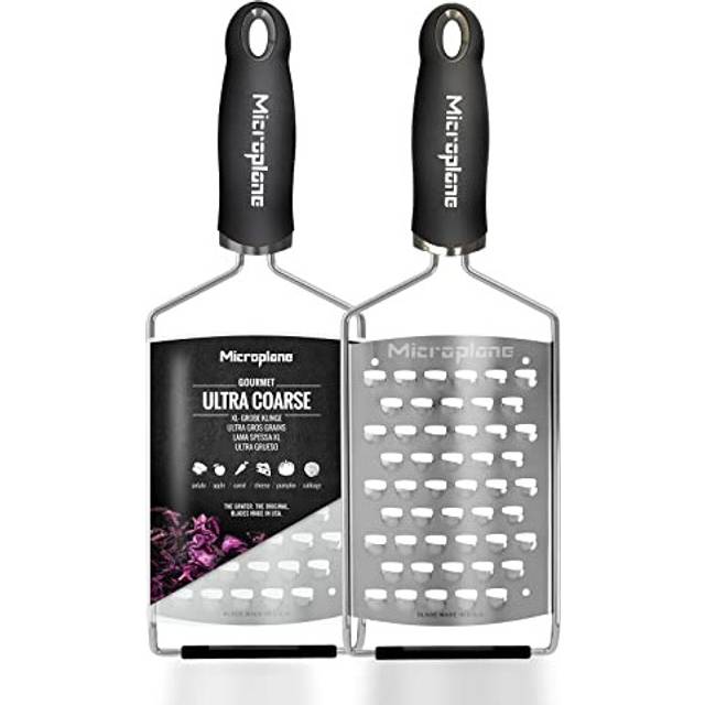 Microplane Kitchen Grater XL Ultra-coarse for Potato, Cheese, Cabbage, Cucumber and Pumpkin with Stainless Steel Blade - Made in USA
