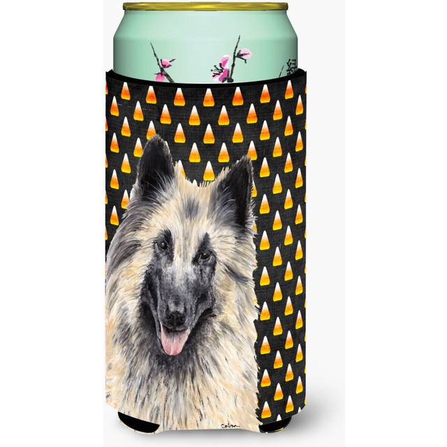Belgian Tervuren Candy Corn Halloween Portrait  Tall Boy Beverage Insulator Beverage Insulator Hugger