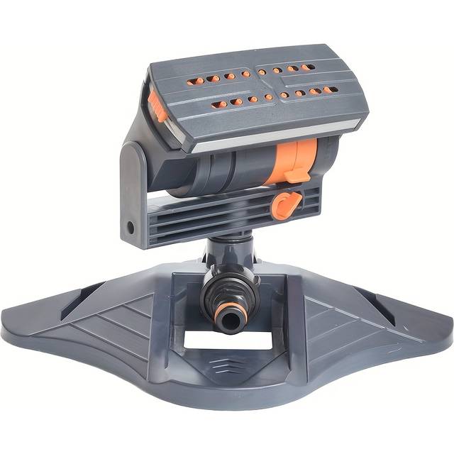 TEMU 1pc 16-hole Garden Sprinkler With 180° Rotating Adjustable Nozzle, Large Coverage Automatic Irrigation System For Outdoor Lawn And Patio, No Electricity Needed, Durable Plastic
