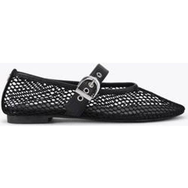 KG Kurt Geiger Nico Woven Mesh Ballerina Flats, Black