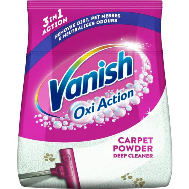 Vanish Oxi Action Upholstery Carpet Cleaner Stain Remover Powder for Large Area Cleaning, 650g Spring Flowers Fragrance Cleans Freshens your Carpet