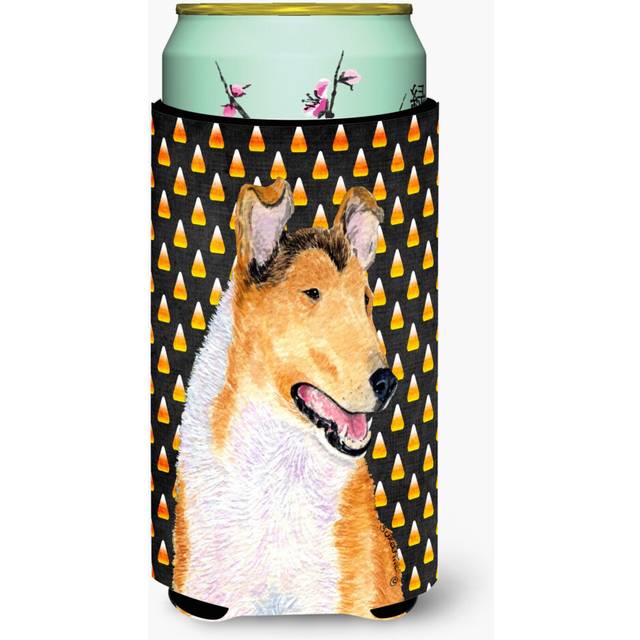 Collie Smooth Candy Corn Halloween Portrait  Tall Boy Beverage Insulator Beverage Insulator Hugger
