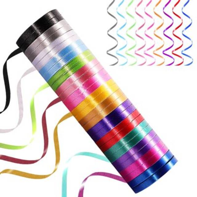 30 Roll 15 Colors Curling Ribbons for Crafts Bows Present Wrapping Florist Wedding Party Festival Art Craft Decor  11 Yards Per Roll  1/4 Inch Wide
