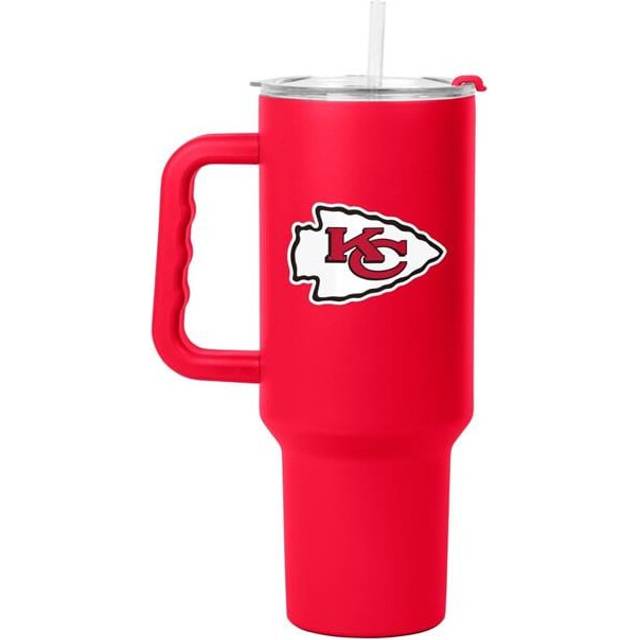 Logo Brands 616-S40PTC-34 Kansas City Chiefs 40 oz Flipside Powder Coat Tumbler