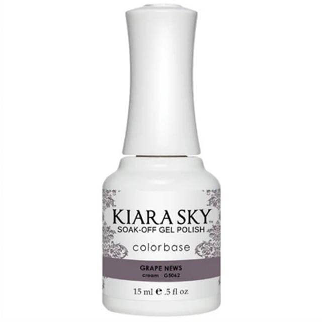 Kiara Sky Soak Off Cruelty Free Gel Polish - Grape News! 15ml (G5062)