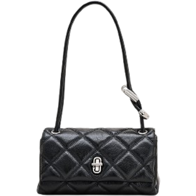 MARC JACOBS Marc Jacobs The Quilted Mini Dual Shoulder Bag in Black