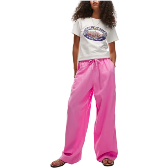 Topshop – Rosa linnebyxor med ballongben