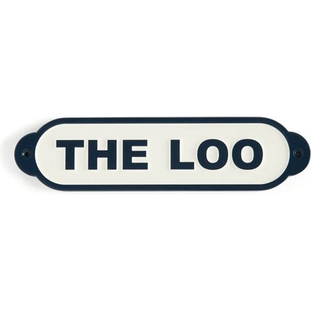 Heart and Soul THE LOO Plaque - White