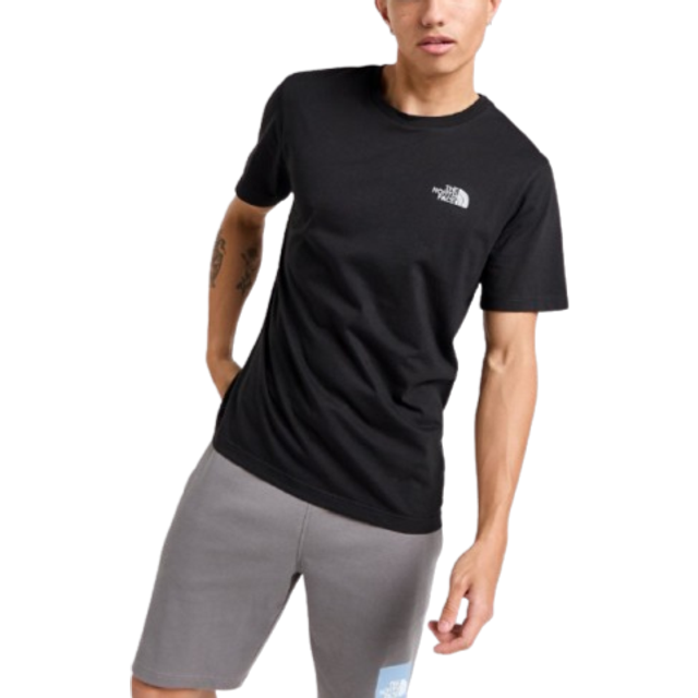(Black, XL) New Men's The North Face Simple Dome Cotton Logo Sports T-Shirt Tee Shirt Top
