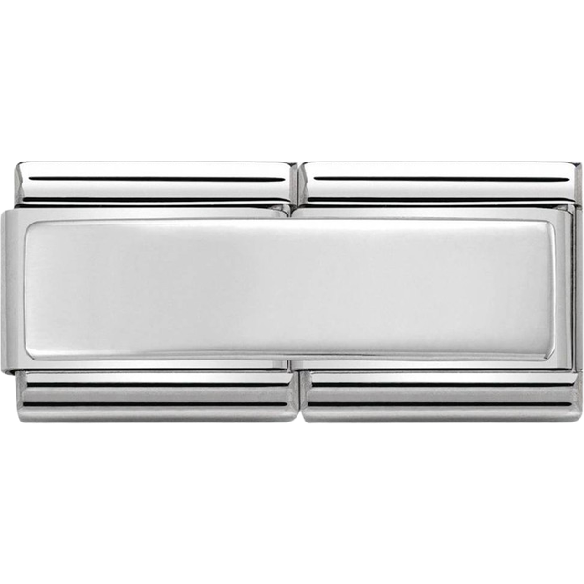 Nomination Classic Silver Engravable Double Plate Charms