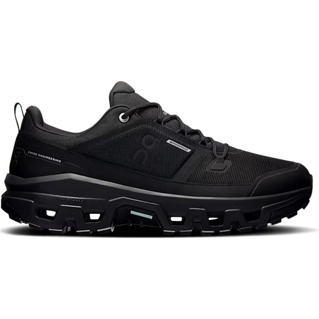 On Running Girls Cloudrock Low Waterproof Trainers Black Black F, 4.5