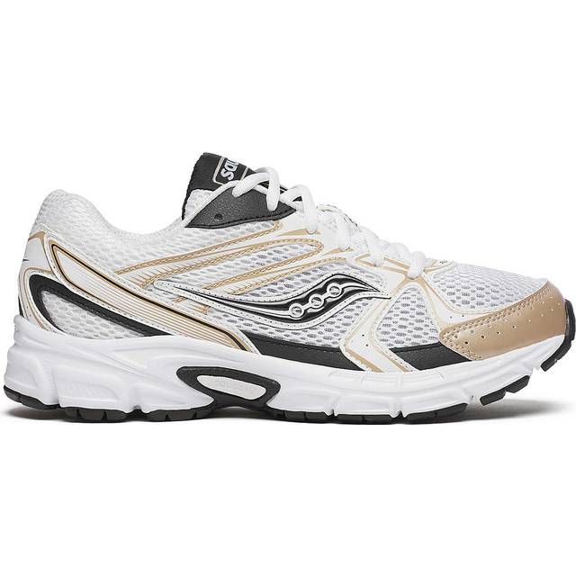 Saucony Unisex Ride Millennium Sneaker, Vitt/guld/svart, 10 US