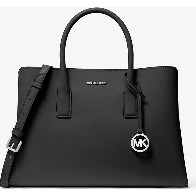 MK Ruthie Large Saffiano Leather Satchel - Black - Michael Kors - ONE SIZE