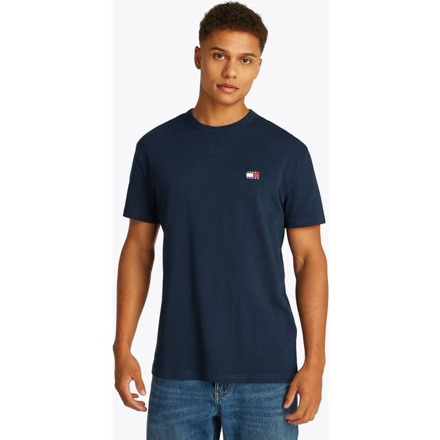 Tommy Jeans Regular Fit Badge T-Shirt, Dark Night Navy