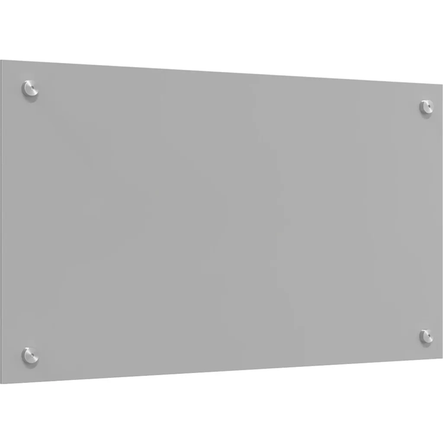 vidaXL Kök Backsplash Ljusgrå 70x40x0,6 cm Härdat Glas