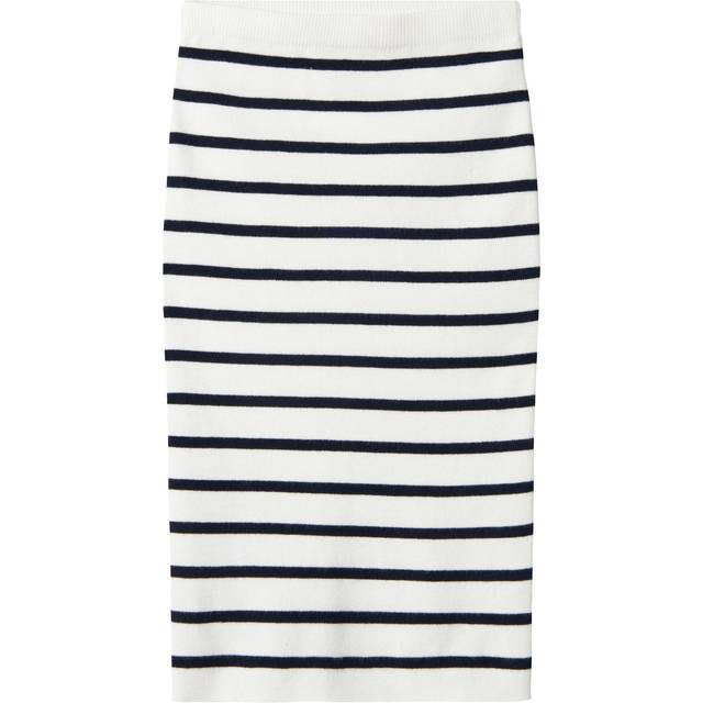 Name It Kjol - Stickad - NKfDinilla - Marinblå Blazer m. Ränder - Name It - 8 år (128) - Kjol