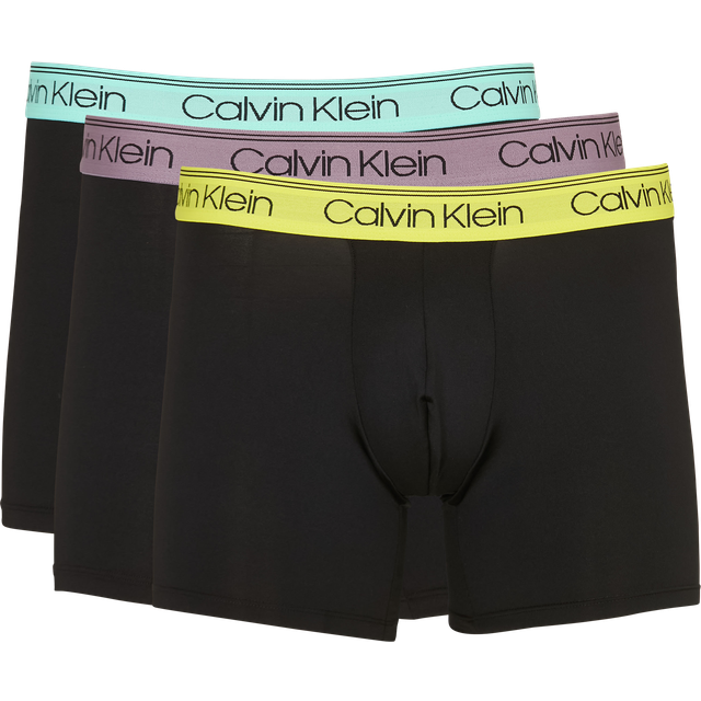 Calvin Klein Micro Stretch Boxer Briefs, Pack of 3, Black/Multi