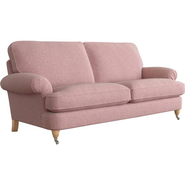 Laura Ashley Beaumaris Large 3 Seater Sofa, Oak Leg