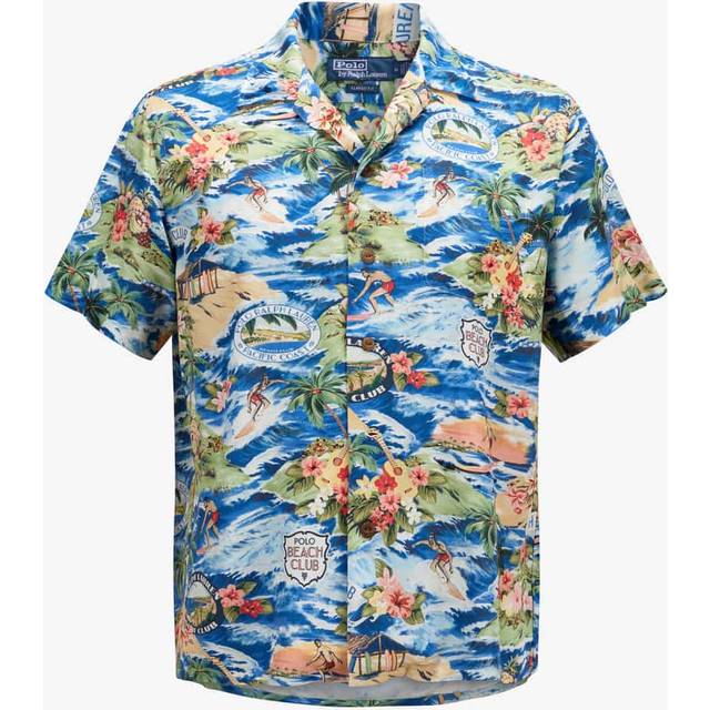 Polo Ralph Lauren Classic-Fit Printed Rayon Shirt - L - Multi