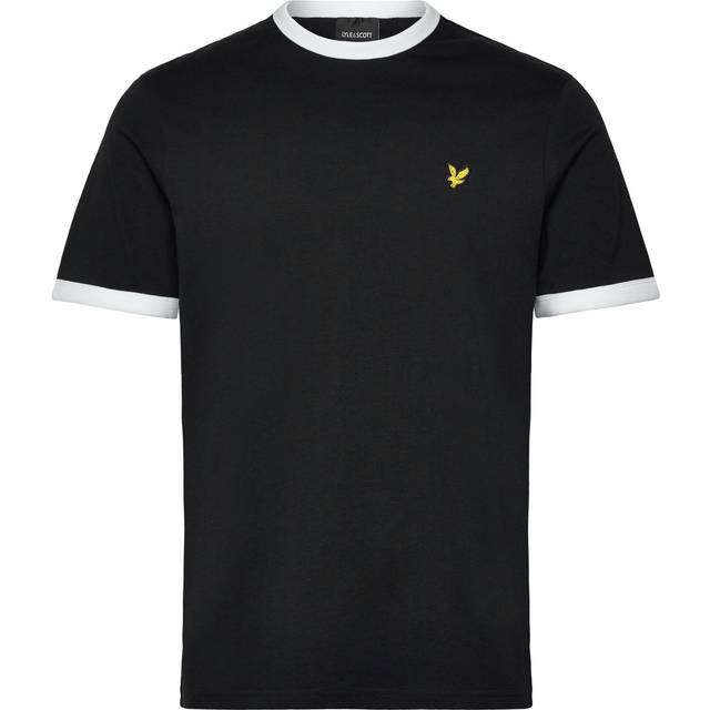 LYLE & SCOTT Ringer T-Shirt |Svart |XS