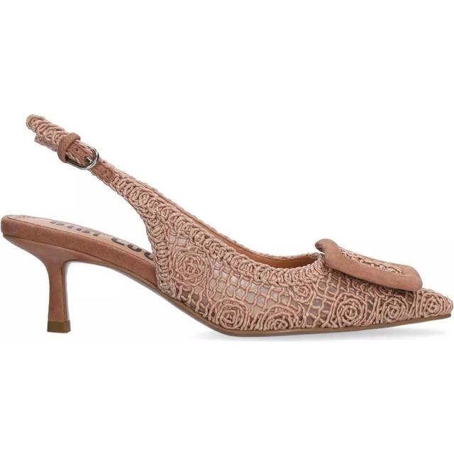 BIBILOU 652z61vk Dam Stl. 40 - Slingbacks Från Magasin - Nude (40)