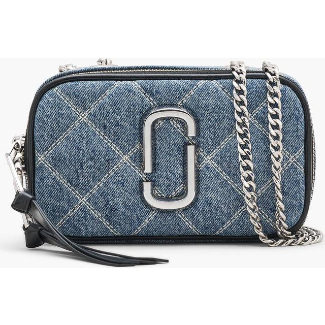 MARC JACOBS Marc Jacobs The Quilted Denim Softshot Bag in Light Wash Indigo