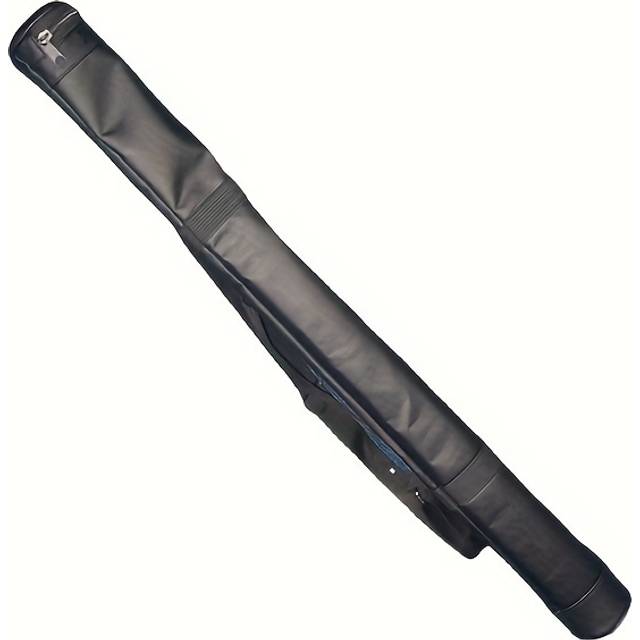 TEMU 1pc Foldable Snooker Pool Cue Storage Bag - Durable Material, Adjustable Strap & Secure Zipper Closure For Billiard Sticks - Black, Billiards Pool Accessories